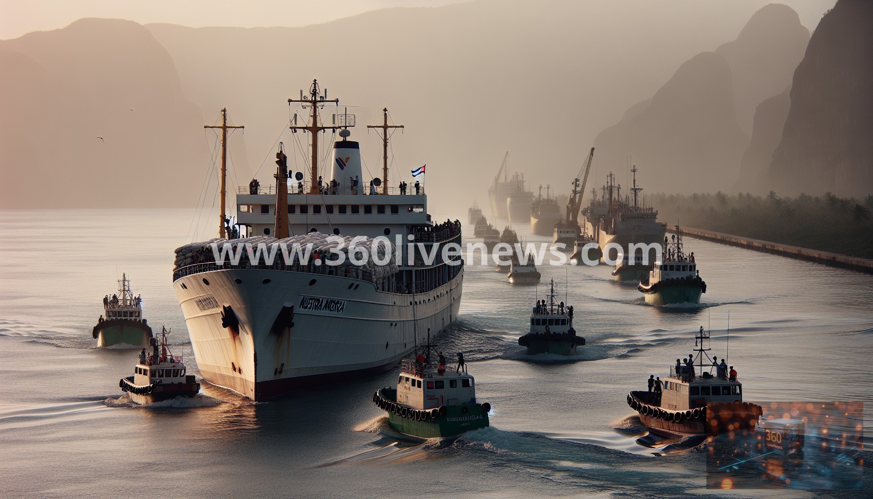 Aid convoy "Nuestra America" arrives in Havana with essential supplies amid escalating humanitarian crisis in Cuba