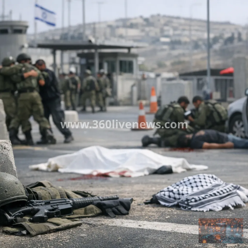 Israeli soldier seriously wounded and Palestinian man killed in West Bank checkpoint incident