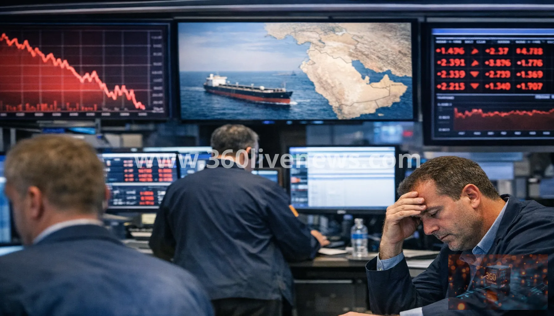 Wall Street falls as investors weigh AI valuations and Middle East tensions