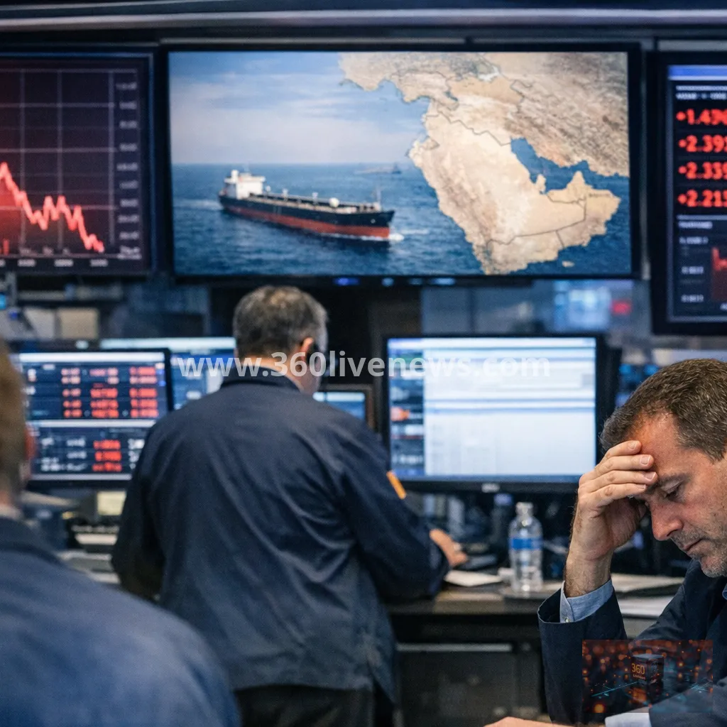 Wall Street falls as investors weigh AI valuations and Middle East tensions