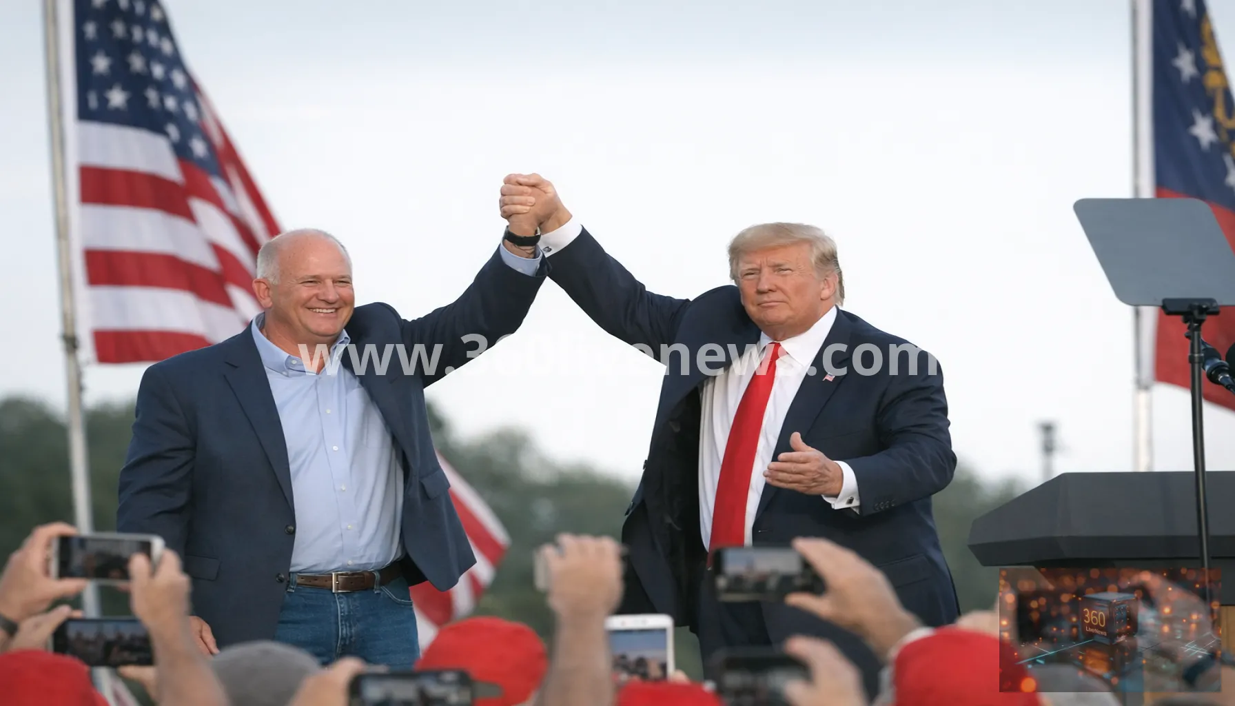 Trump backs Mike Collins in Georgia Republican Senate runoff