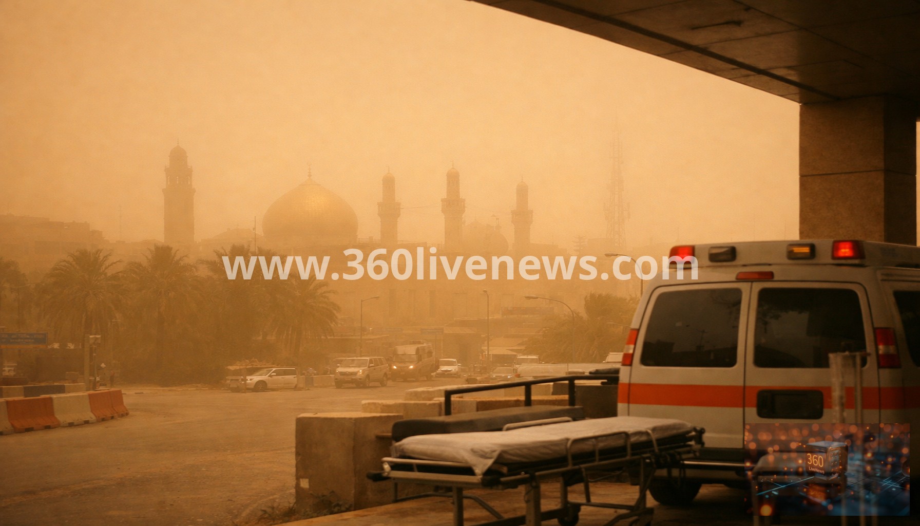 Heavy sandstorm sweeps Iraq, sending people to hospital with breathing difficulties