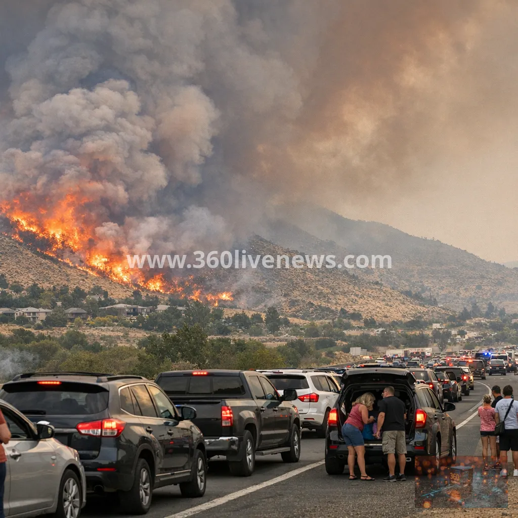 Nevada declares state of emergency as Hawk Fire forces mass evacuations near Reno