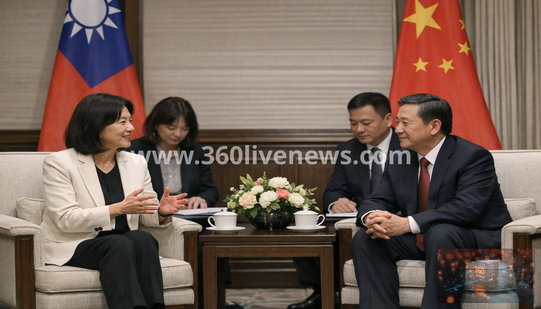 Taiwan's KMT Chairwoman Meets Chinese Communist Party Representative in First Direct Dialogue in Nearly a Decade