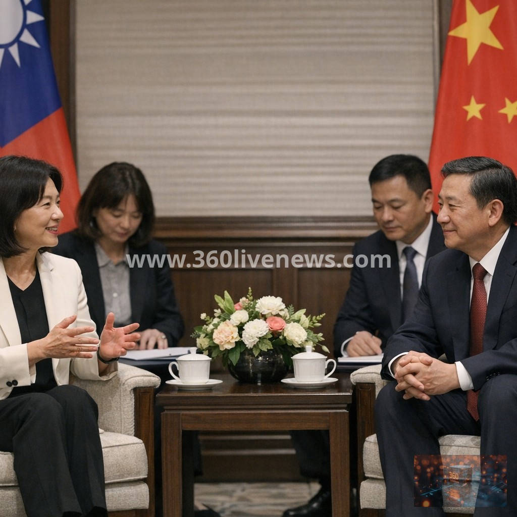 Taiwan's KMT Chairwoman Meets Chinese Communist Party Representative in First Direct Dialogue in Nearly a Decade