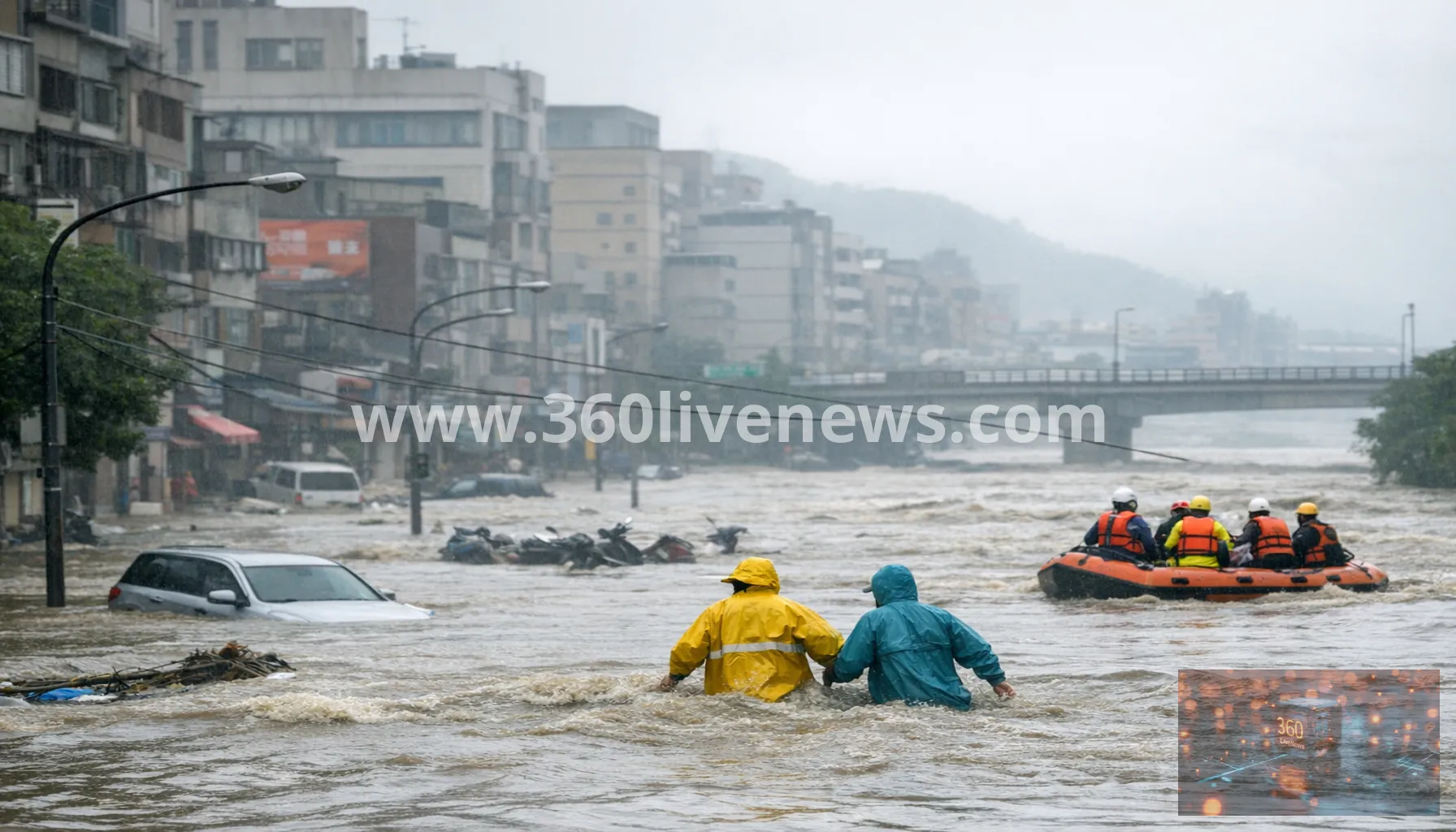 Typhoon Mekkhala triggers flooding in Taiwan and evacuation orders for 2.2 million in Japan