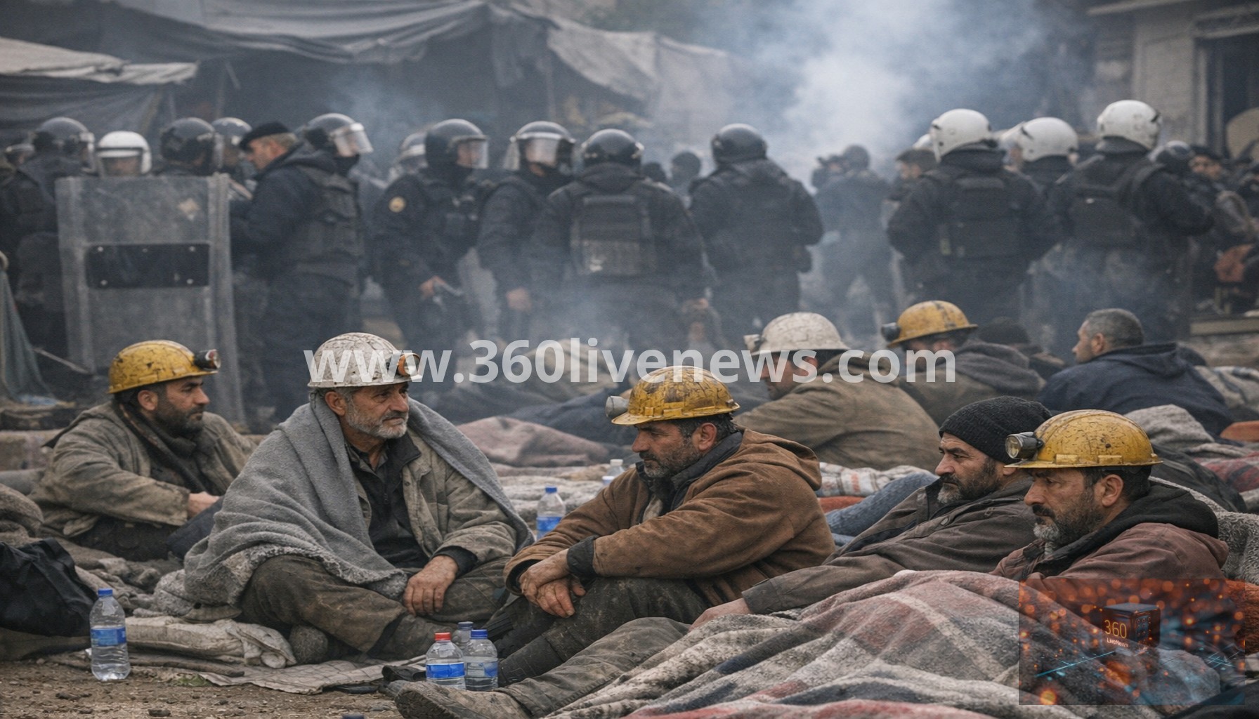 Turkish miners' hunger strike enters second week amid police confrontation