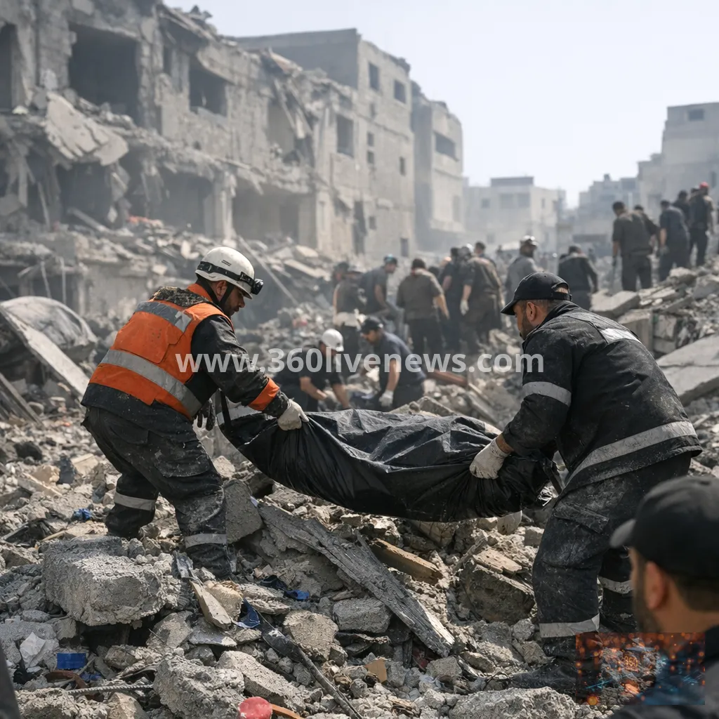 Gaza authorities recover 112 bodies from rubble in Sabra