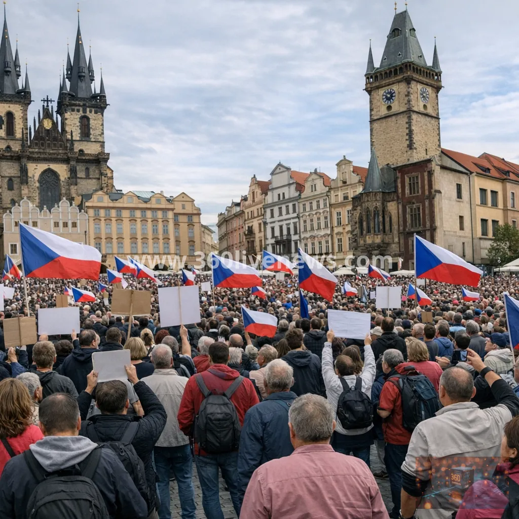 Thousands protest in Prague as Czech public media funding bill advances