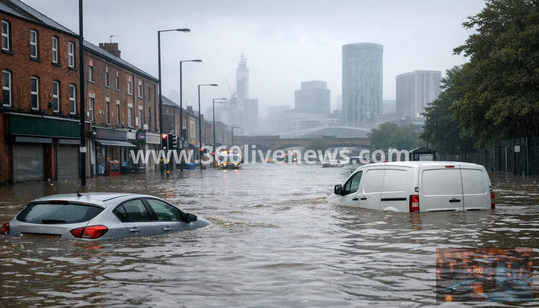 Flooding hits Birmingham as storm warnings cover much of England and Wales
