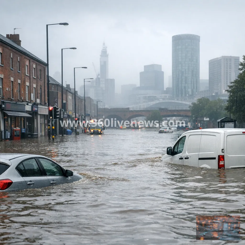 Flooding hits Birmingham as storm warnings cover much of England and Wales