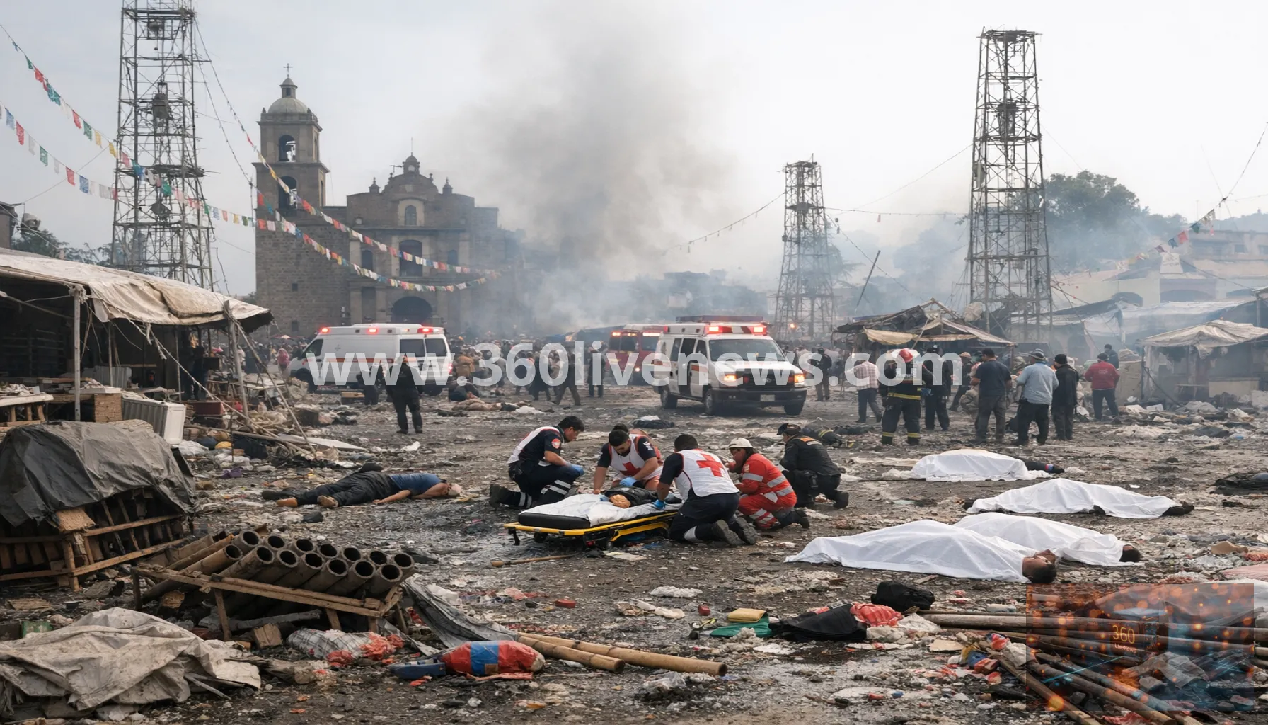 At least 10 killed in central Mexico fireworks blast during village festival
