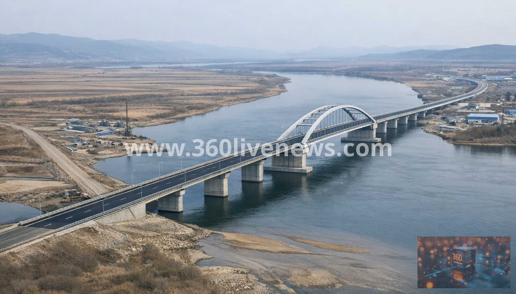 North Korea-Russia road bridge nears completion, satellite images show