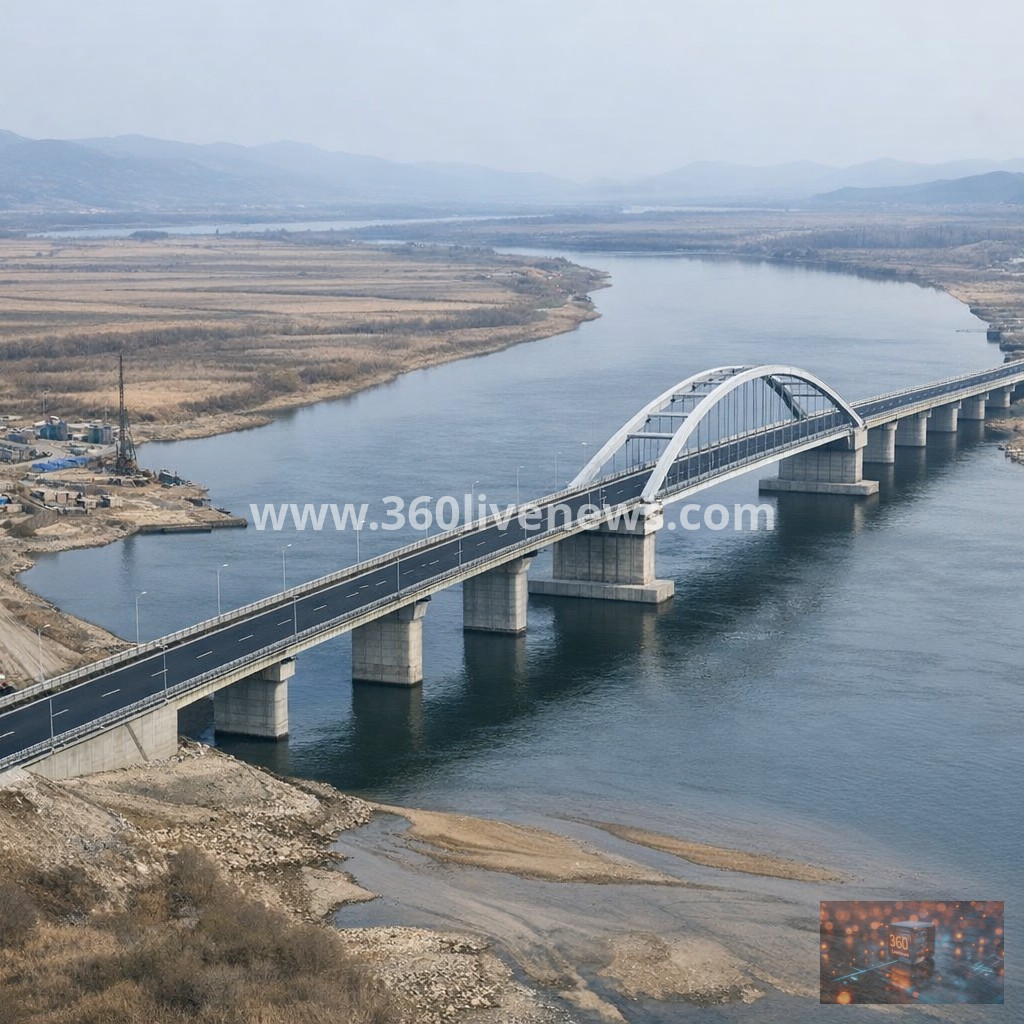 North Korea-Russia road bridge nears completion, satellite images show