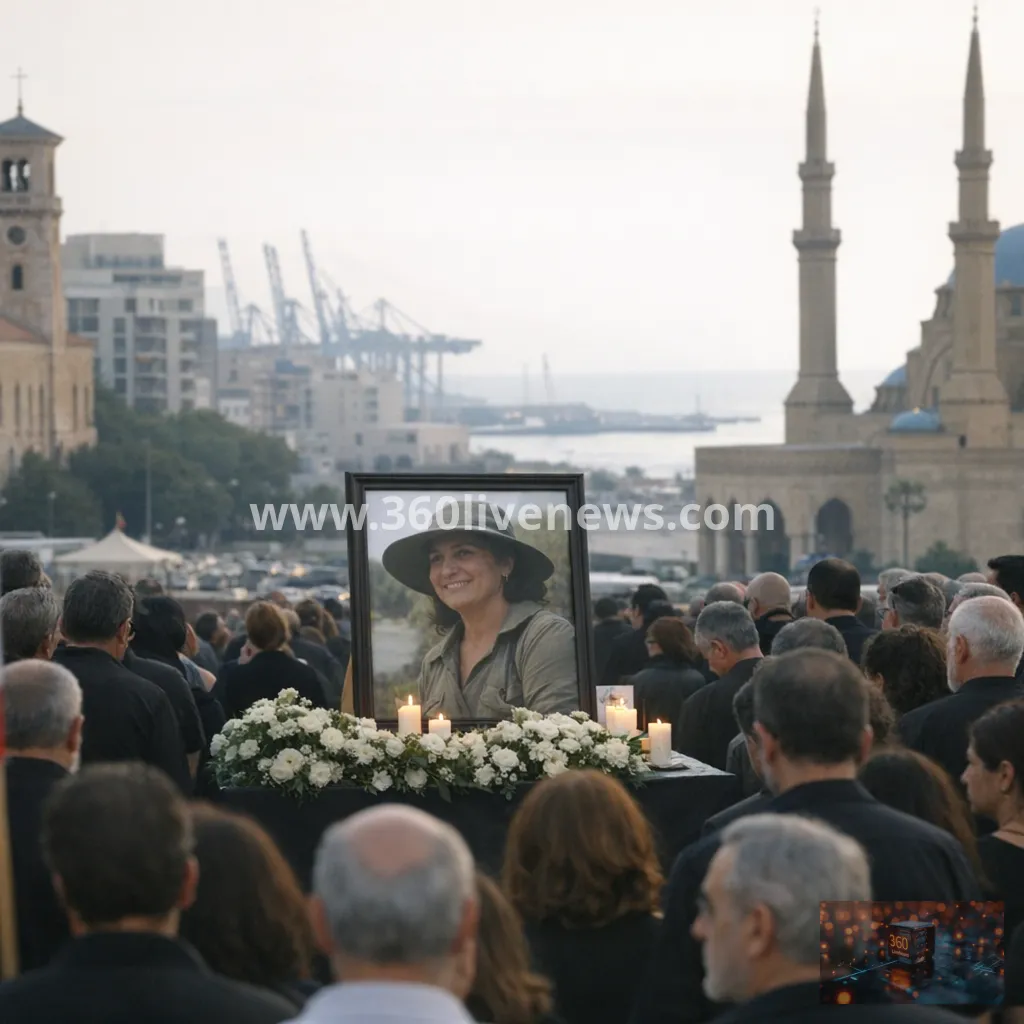 Mourners gather in Beirut after Lebanese conservationist dies from Israeli strike wounds