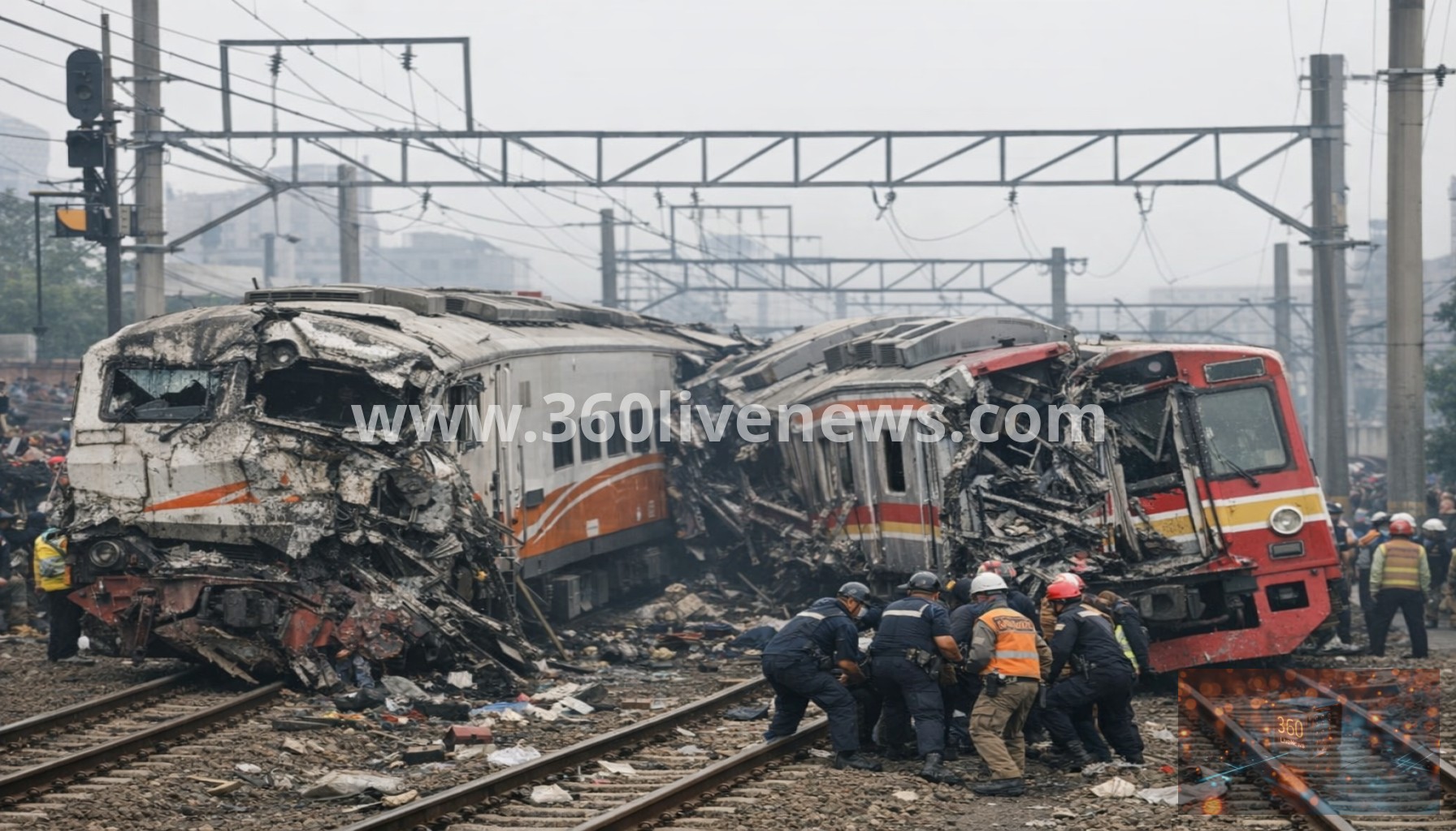 Train collision near Jakarta kills 14, injures dozens
