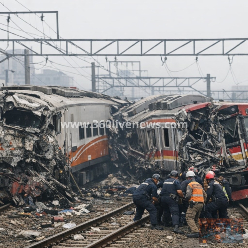 Train collision near Jakarta kills 14, injures dozens