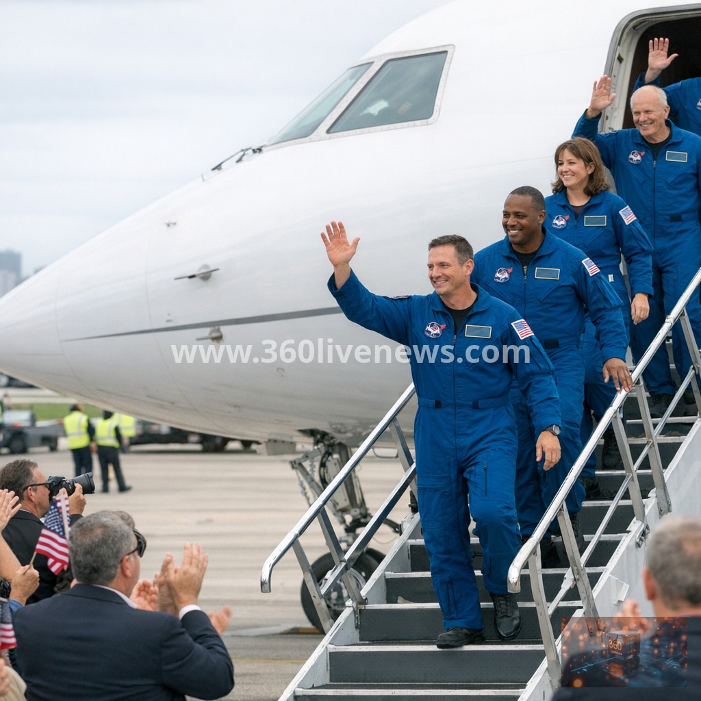 NASA Artemis II astronauts welcomed home in Houston after historic Moon mission