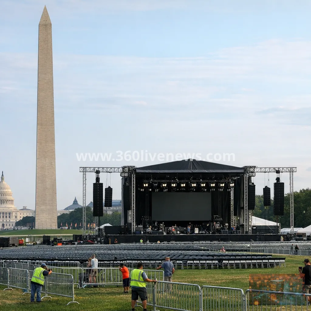 Trump announces Washington rally for US 250th anniversary after concert cancellations