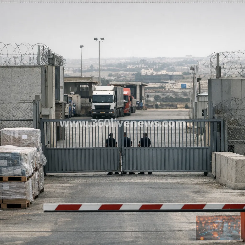 Israel says commercial goods have stopped entering Gaza for a second day amid tax dispute