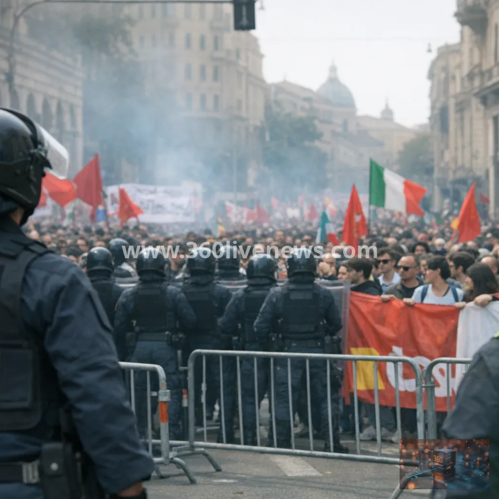 Italy tightens security as nationwide student and union protests spread
