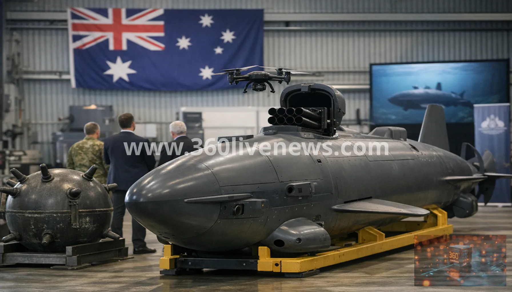 Australia reveals Ghost Shark drones can launch aerial drones and carry sea mines
