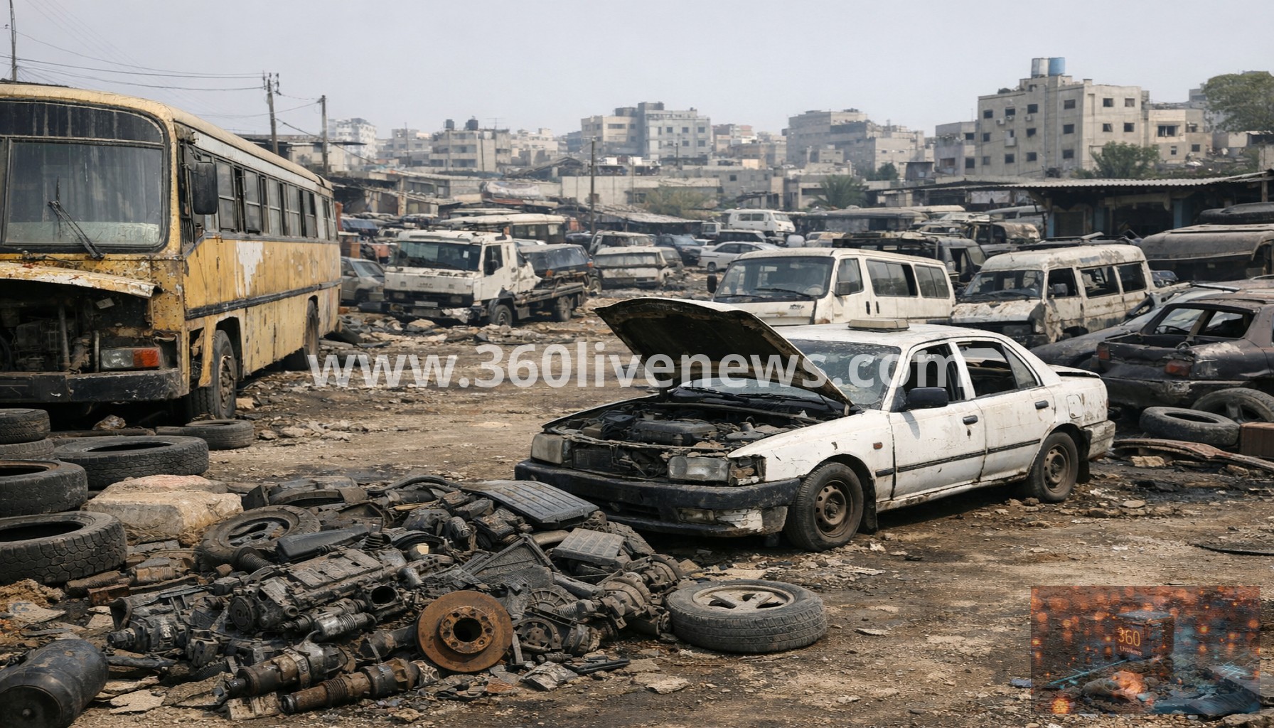 Gaza Transport Paralyzed by Spare Parts Shortage Amid Ceasefire