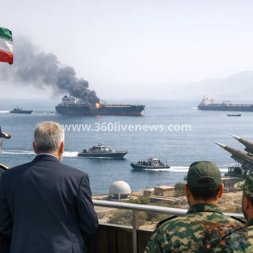 IRGC claims mine attack on tankers in Strait of Hormuz as Tehran threatens wider strikes