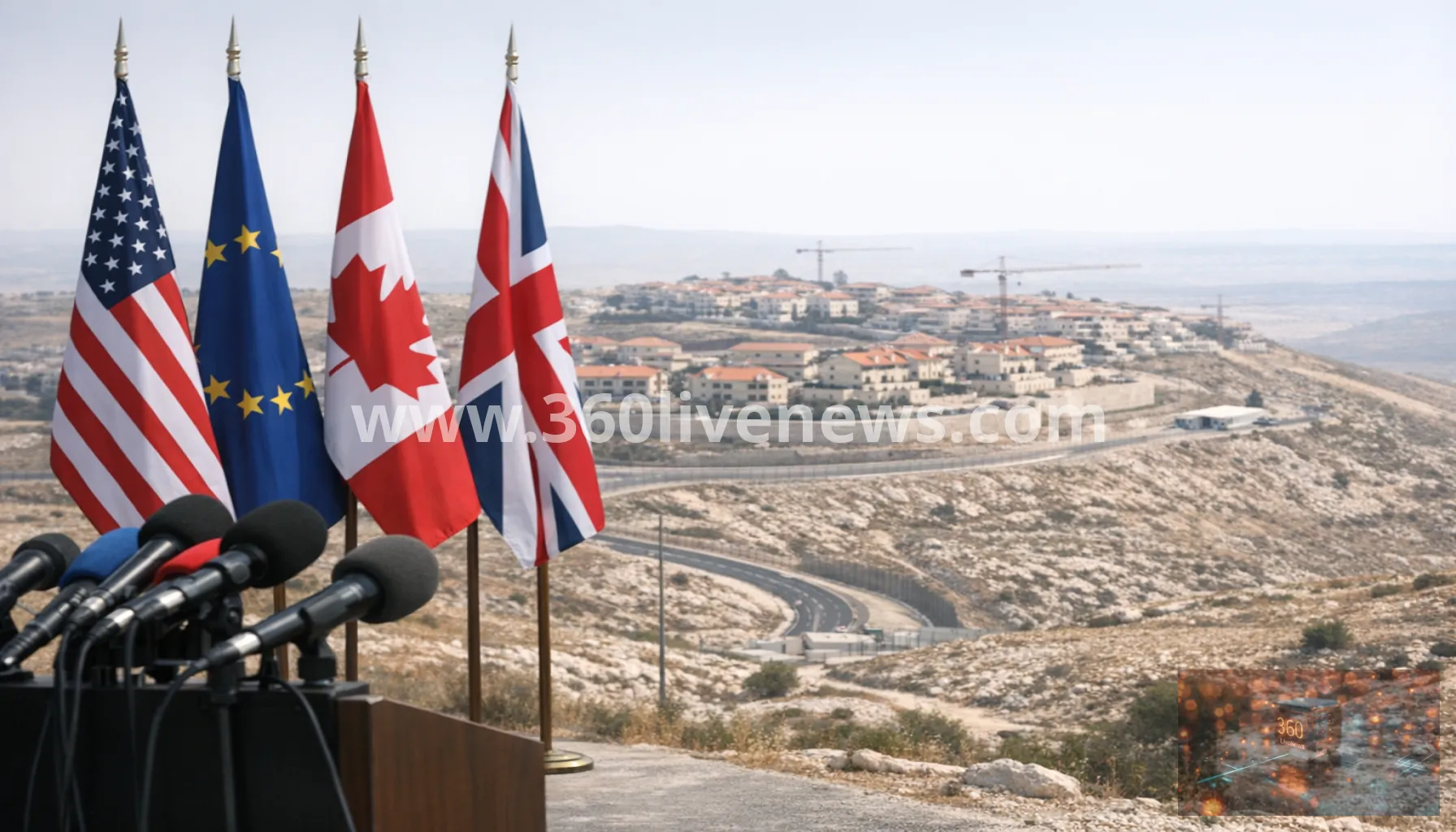 Western powers condemn Israel's E1 West Bank settlement plan