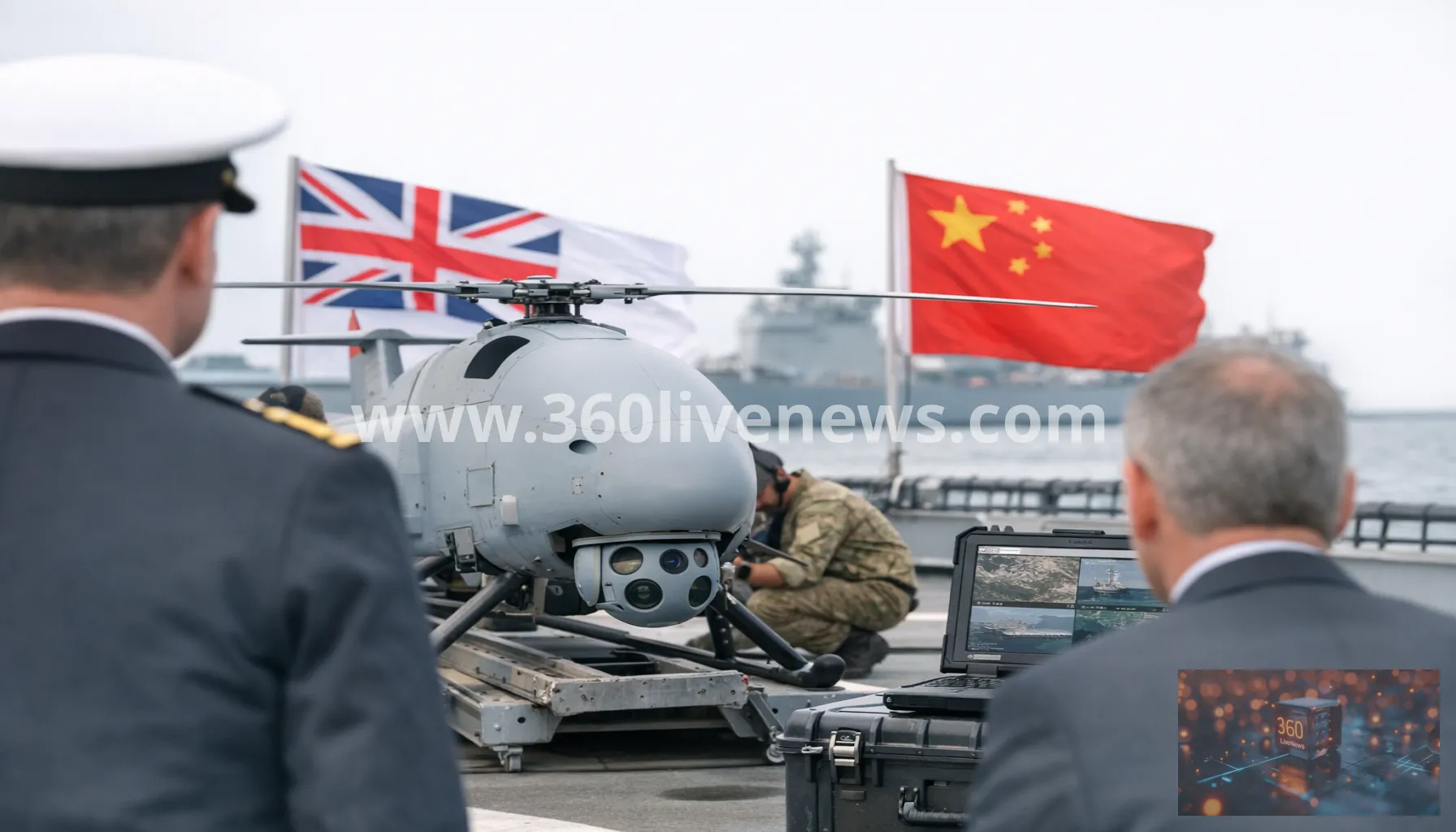 UK Royal Navy drone cameras allegedly sent data to China, prompting security review