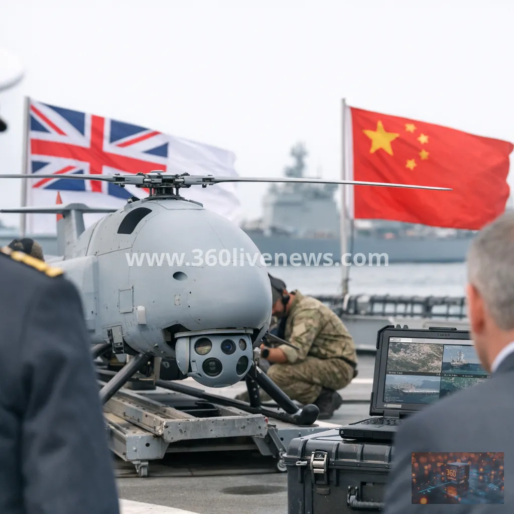 UK Royal Navy drone cameras allegedly sent data to China, prompting security review