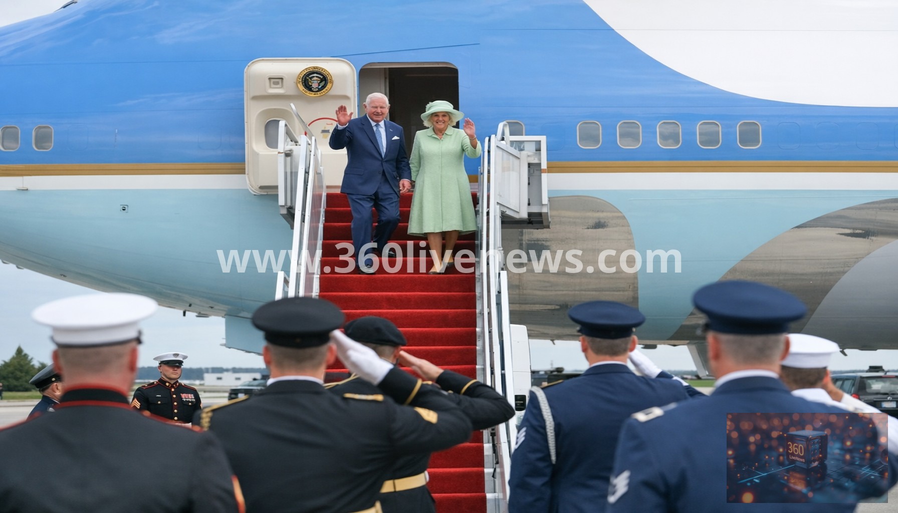 King Charles and Queen Camilla Arrive in US for State Visit Amid Tensions