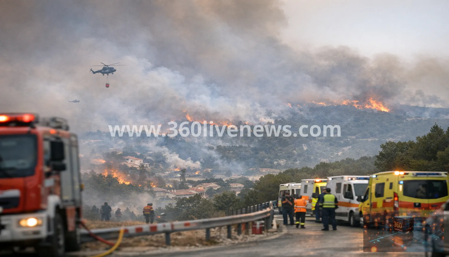 Wildfires force thousands to flee across Croatia, France, Germany and Greece