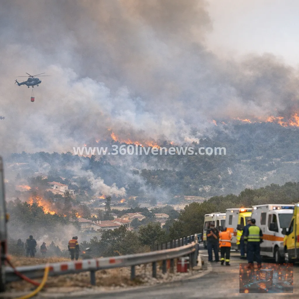 Wildfires force thousands to flee across Croatia, France, Germany and Greece