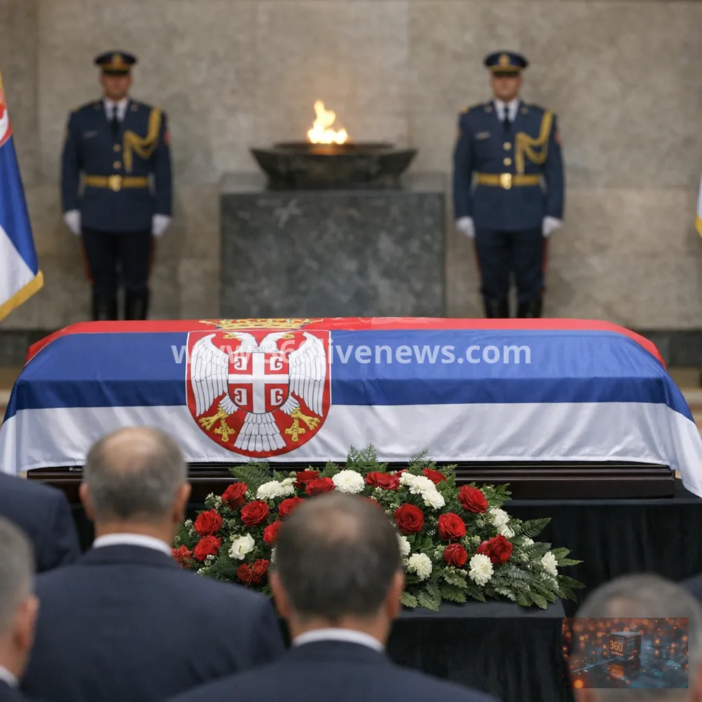 Serbia receives Ratko Mladic's body with military honours