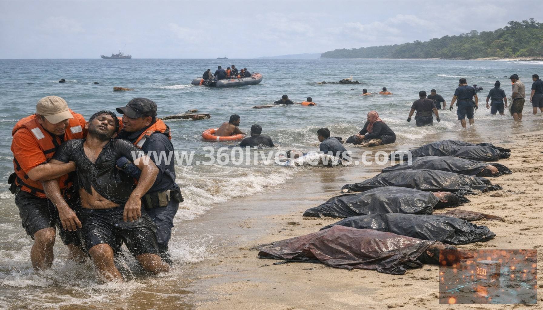 About 250 Rohingya and Bangladeshis missing after migrant boat sinks in Indian Ocean