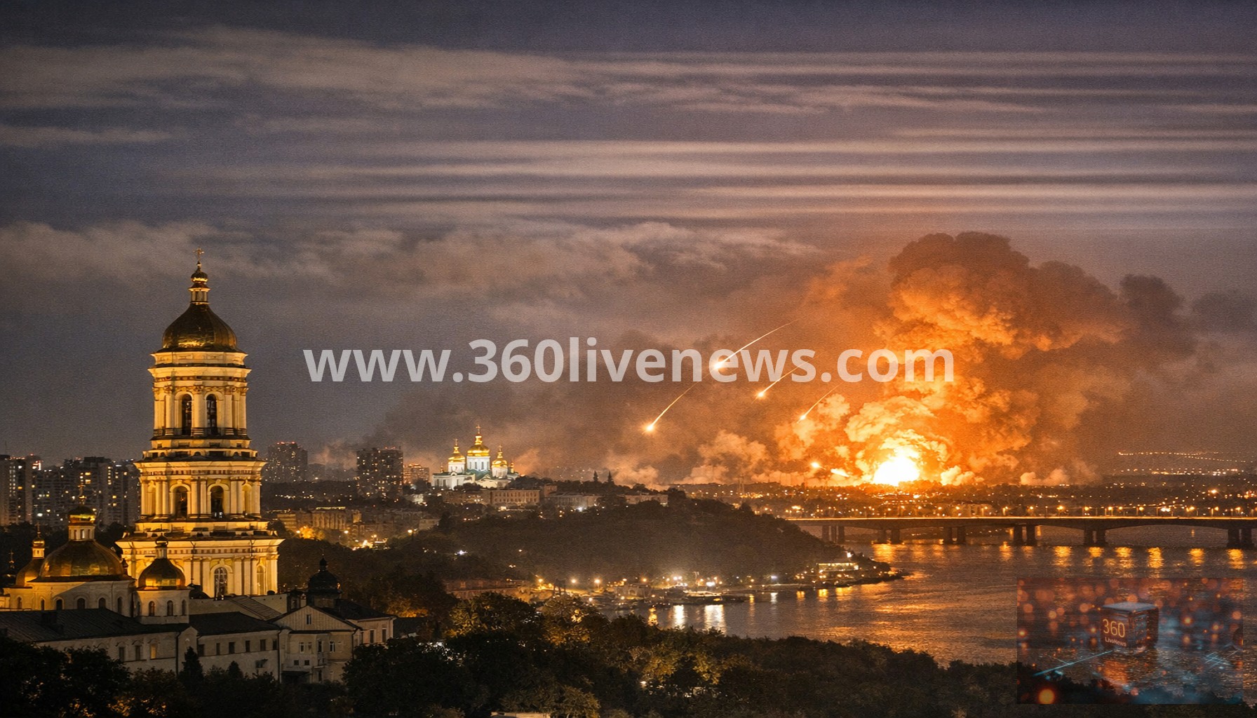 Russia launches major overnight air attack on Ukraine