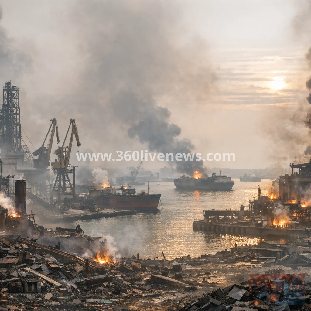 Russia strikes steel plants and cargo vessels across Ukraine