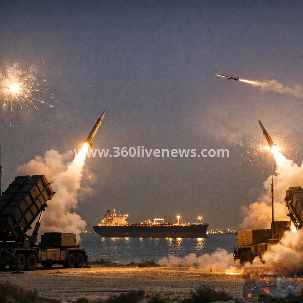 Kuwait says it is intercepting missile and drone attack from Iran as Gulf retaliation widens