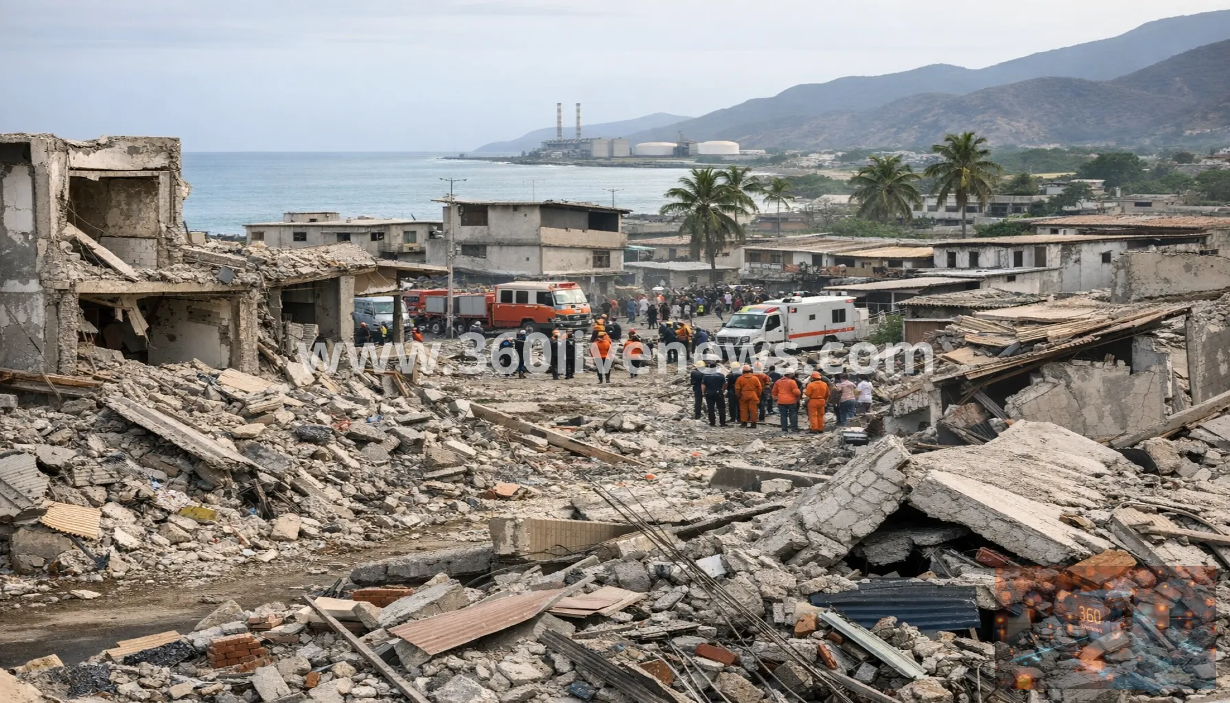 Venezuela earthquake death toll rises as rescue teams search collapsed buildings