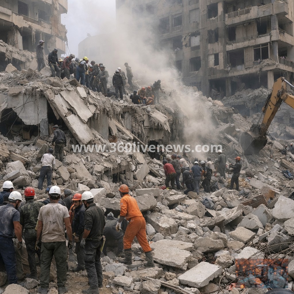 Death toll in Beirut surpasses 300 following Israeli air strikes as rescue efforts continue for trapped victims