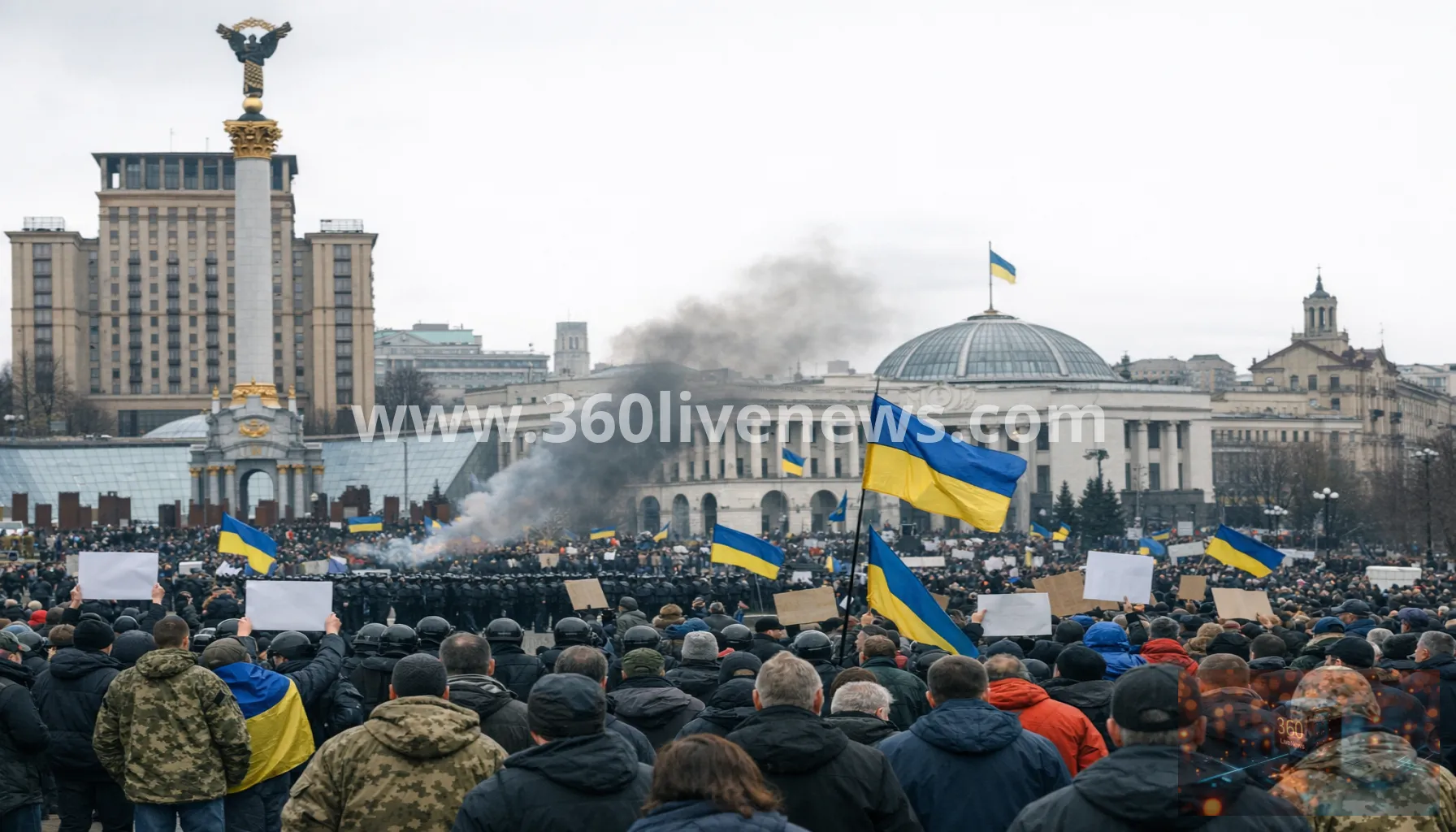 Protests spread across Ukrainian cities after Zelensky dismisses defence minister