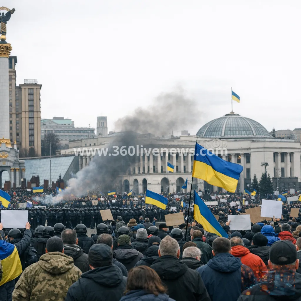 Protests spread across Ukrainian cities after Zelensky dismisses defence minister