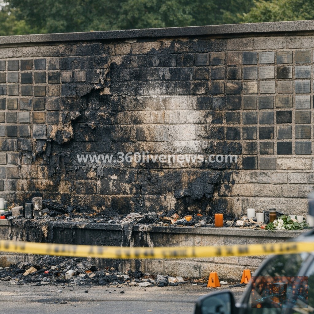 Two arrested over arson attack on Golders Green memorial wall