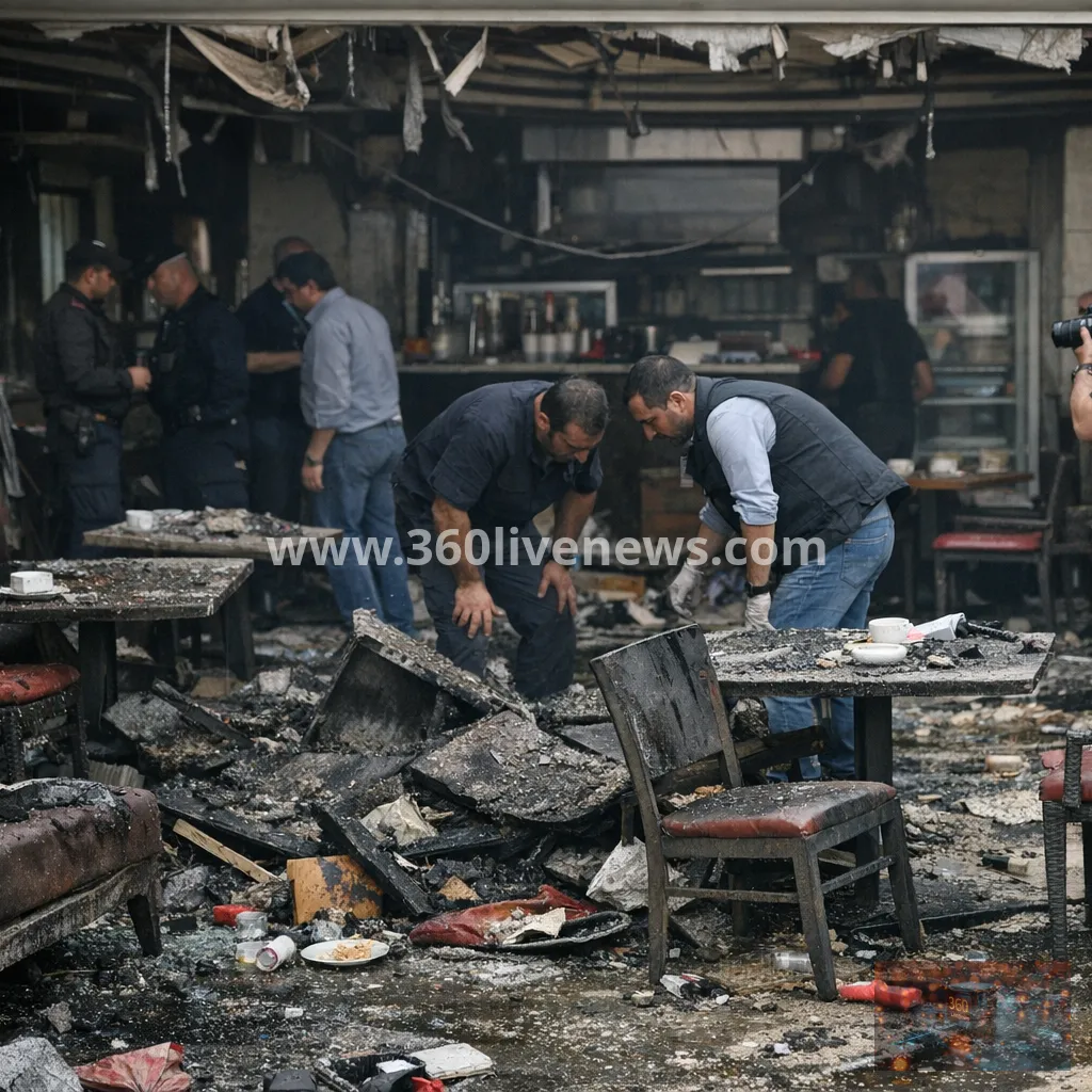 Damascus cafe blast kills five as authorities say explosive device was planted