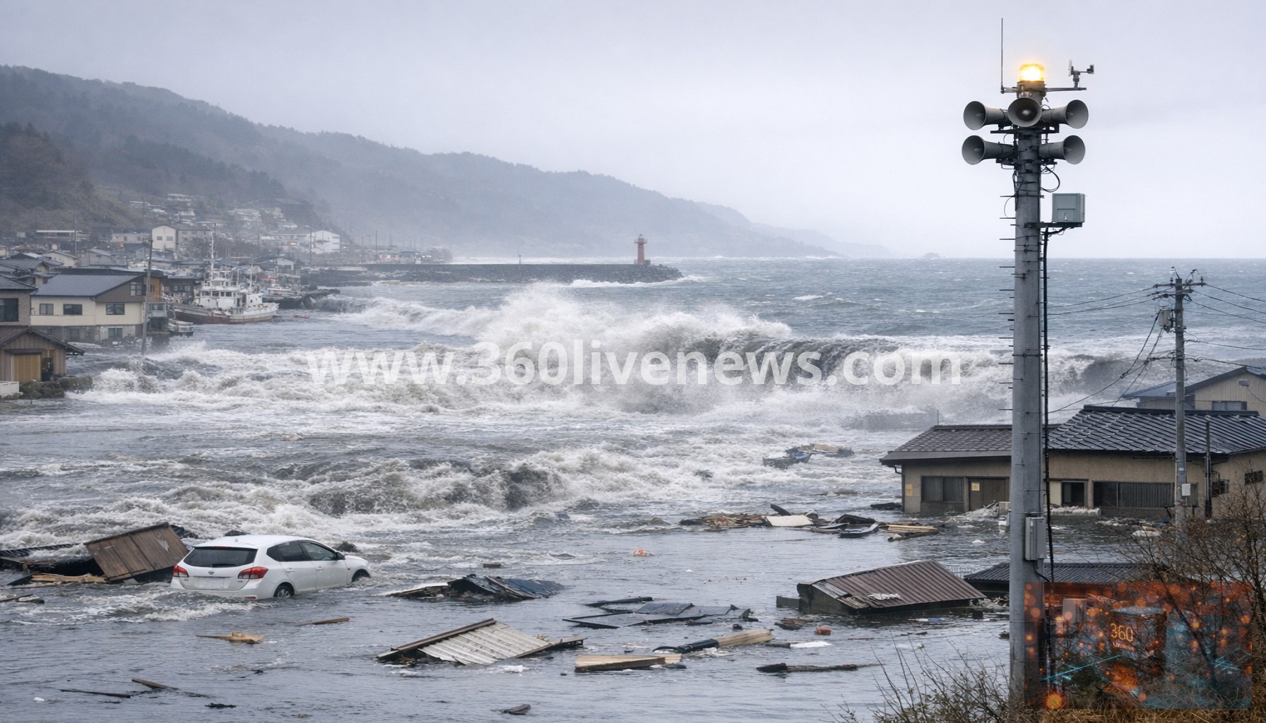 Powerful magnitude 7.4 earthquake strikes northern Japan triggering tsunami warning
