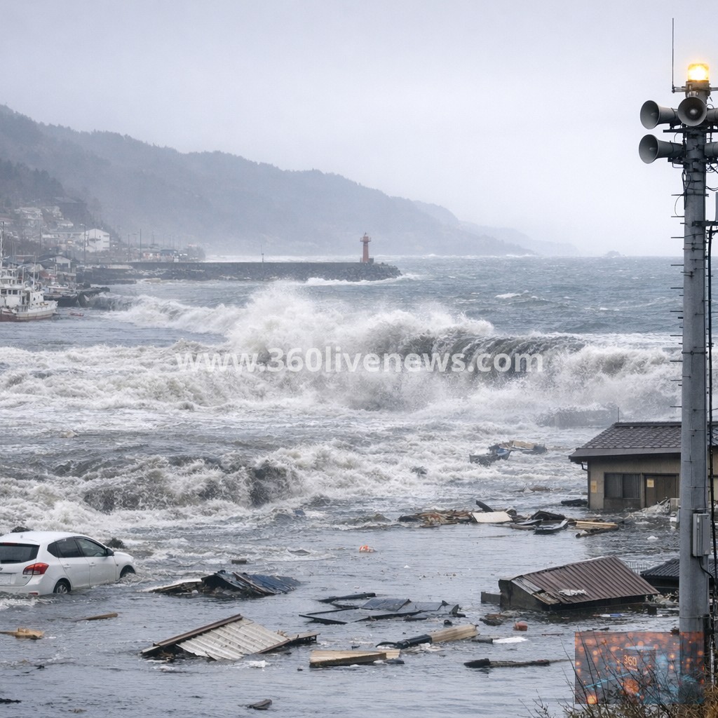 Japan issues tsunami warning after powerful 7.7 magnitude earthquake