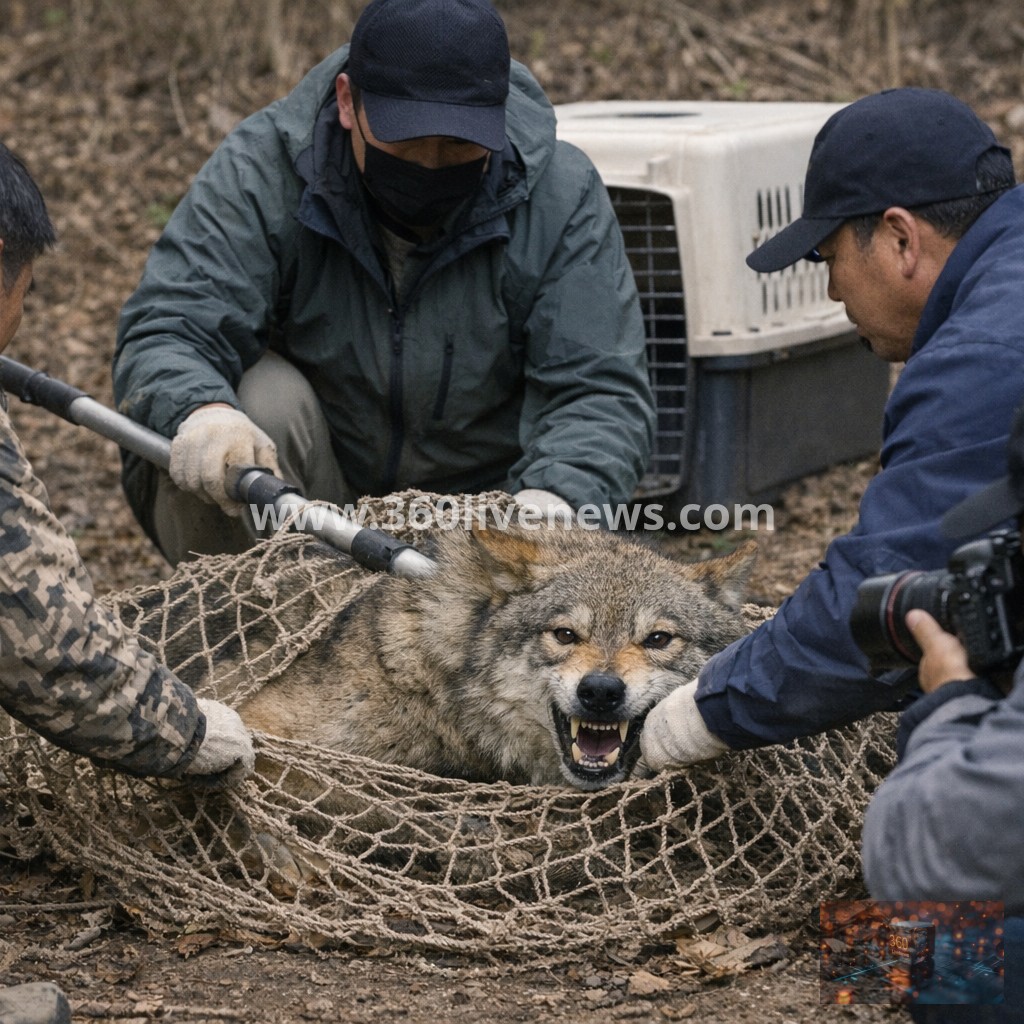Escaped wolf 'Neukgu' captured after 9-day search in South Korea