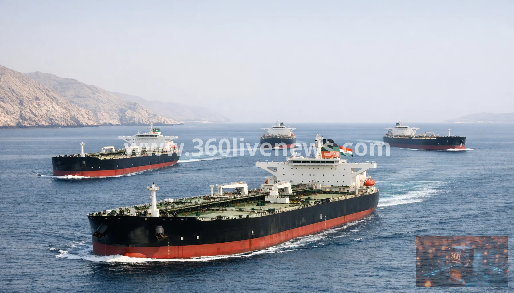 Three India-flagged oil tankers transit Strait of Hormuz safely