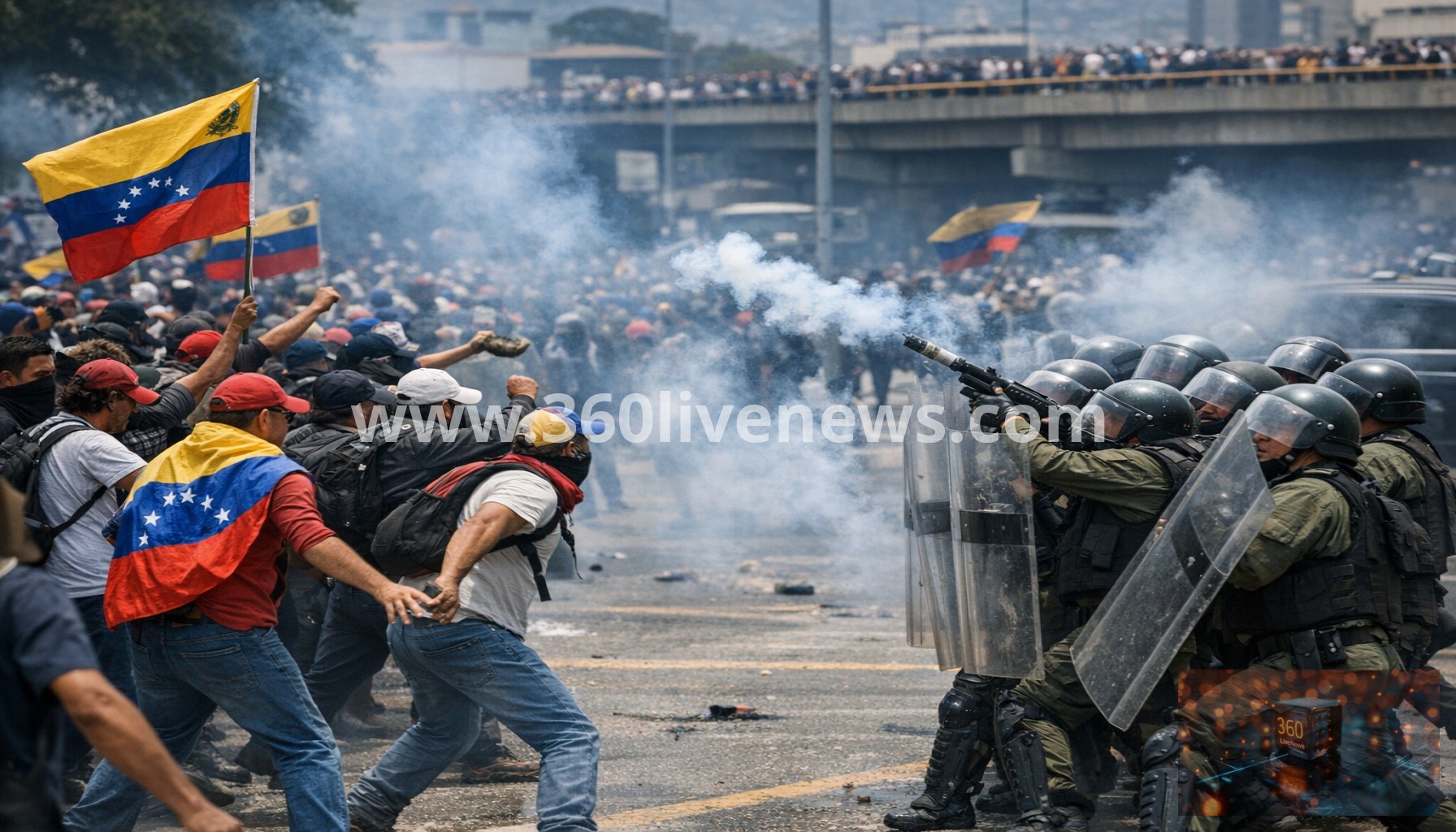 Venezuelan protesters clash with police at rally for political prisoners